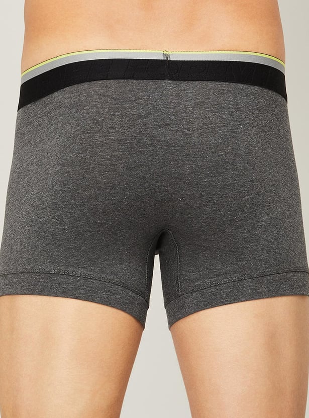 FAME FOREVER Men Solid Trunks - Pack of 2