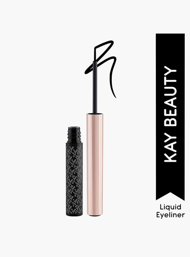 KAY BEAUTY Quick Dry Liquid Eyeliner - Black Canvas