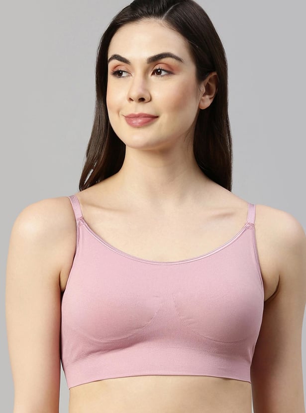 ENAMOR Solid Non-Wired Padded Bra