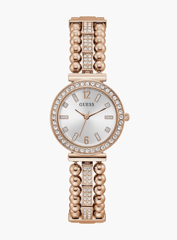 GUESS Women Embellished Analog Watch- GW0401L3