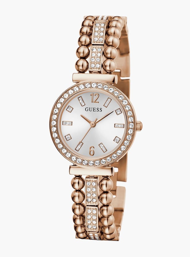 GUESS Women Embellished Analog Watch- GW0401L3