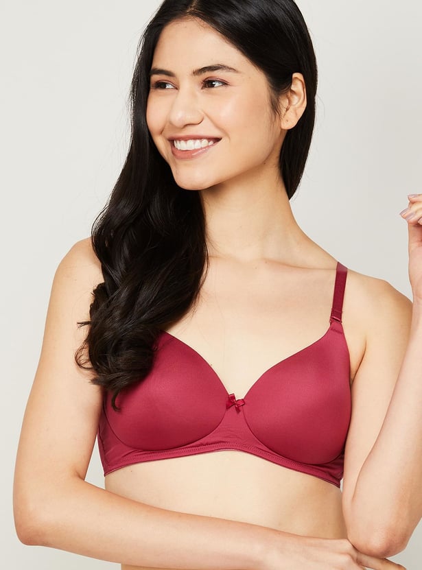 JOCKEY Solid Padded Non-Wired Balconette Bra