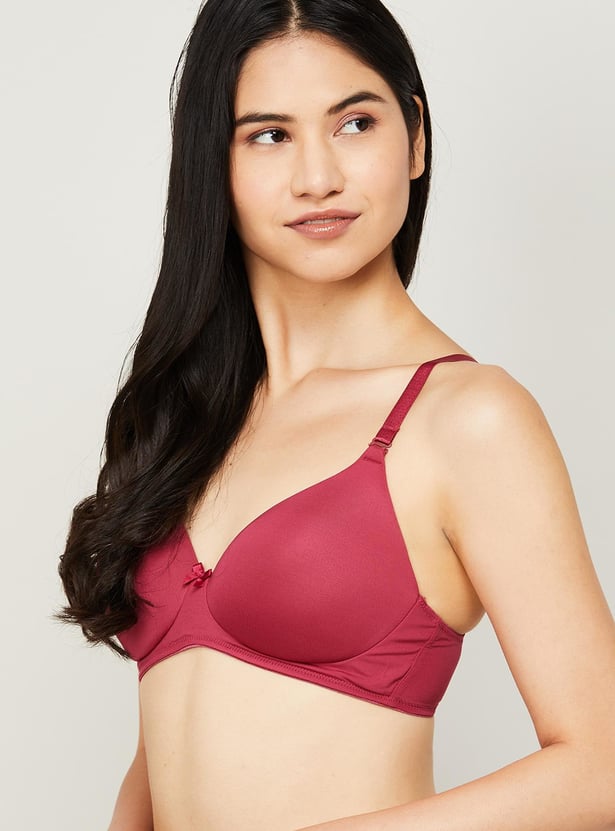 JOCKEY Solid Padded Non-Wired Balconette Bra