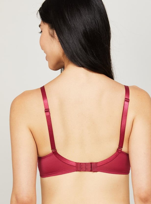 JOCKEY Solid Padded Non-Wired Balconette Bra