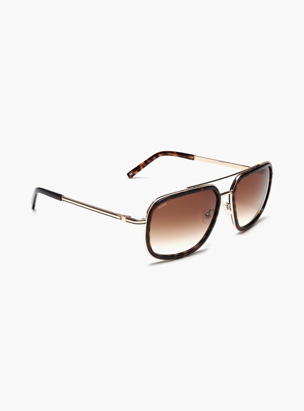 TOMMY HILFIGER Men UV-Protected Square Sunglasses - TH9732C2GLD-DEMI60S