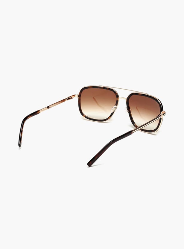 TOMMY HILFIGER Men UV-Protected Square Sunglasses - TH9732C2GLD-DEMI60S