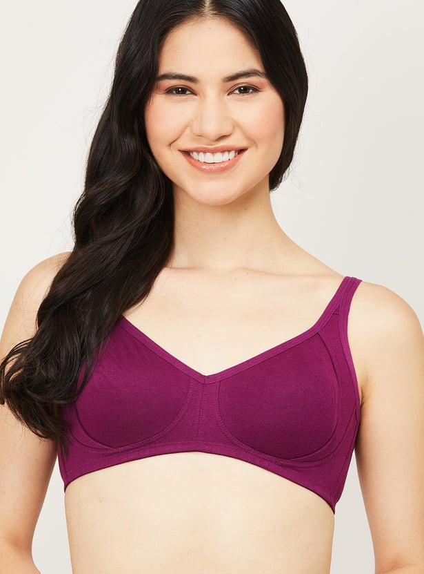 AMANTE Women Solid Non-Padded Non-Wired T-shirt Bra