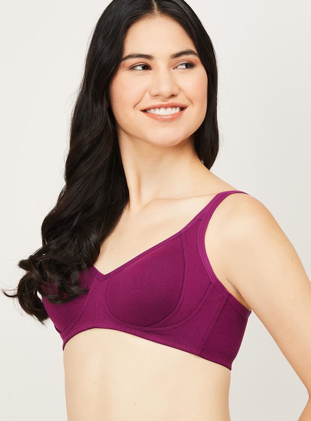AMANTE Women Solid Non-Padded Non-Wired T-shirt Bra