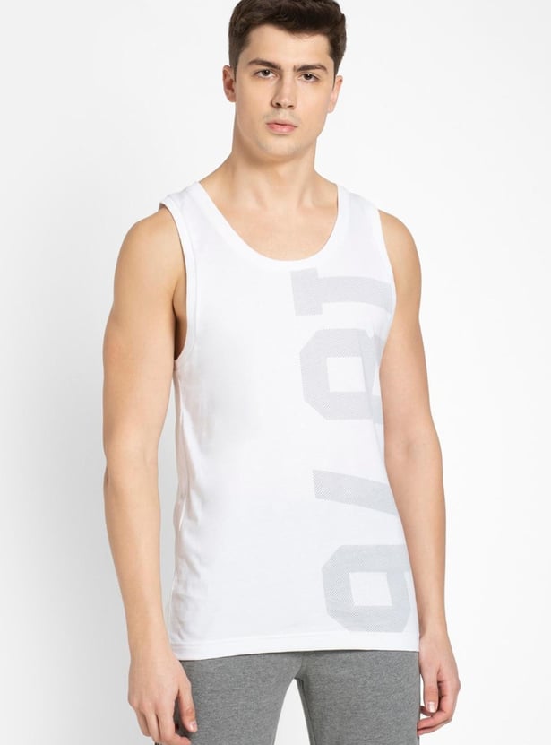 JOCKEY Men Printed Sleeveless Lounge T-shirt