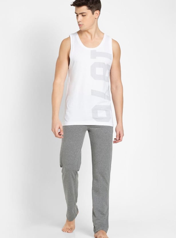 JOCKEY Men Printed Sleeveless Lounge T-shirt