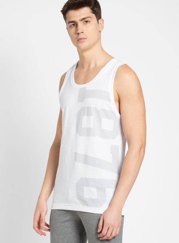 JOCKEY Men Printed Sleeveless Lounge T-shirt