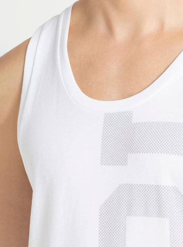 JOCKEY Men Printed Sleeveless Lounge T-shirt