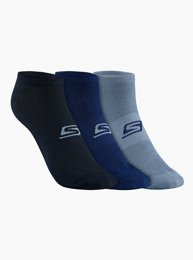 SKECHERS Men Printed Ankle-Length Socks - Pack of 3
