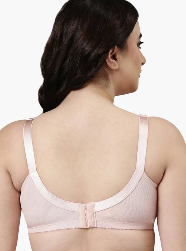 ENAMOR Printed Non-Padded Non-Wired Minimizer Bra