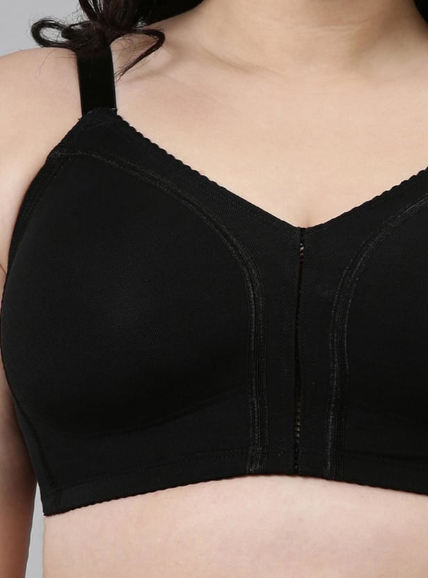 ENAMOR Solid Non-Padded Non-Wired Full Coverage Bra