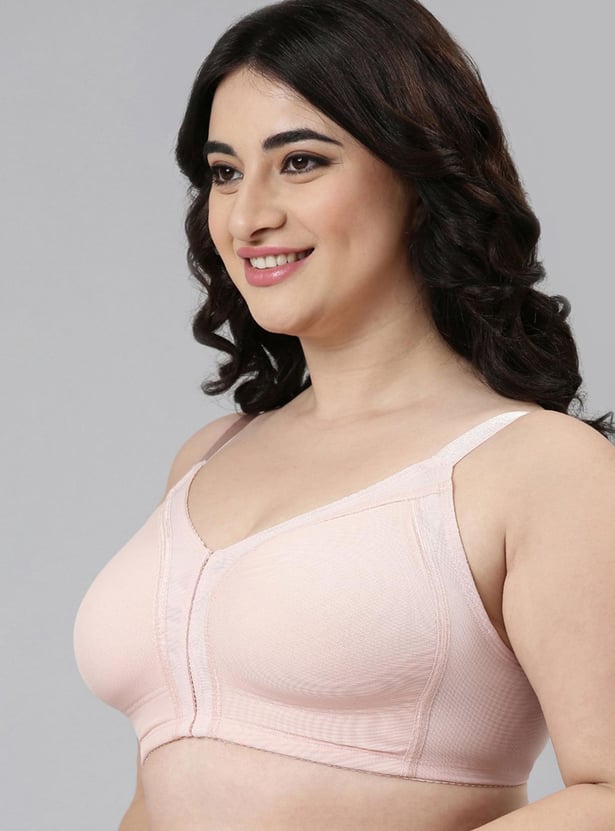 ENAMOR Solid Non-Padded Non-Wired Full Coverage Bra