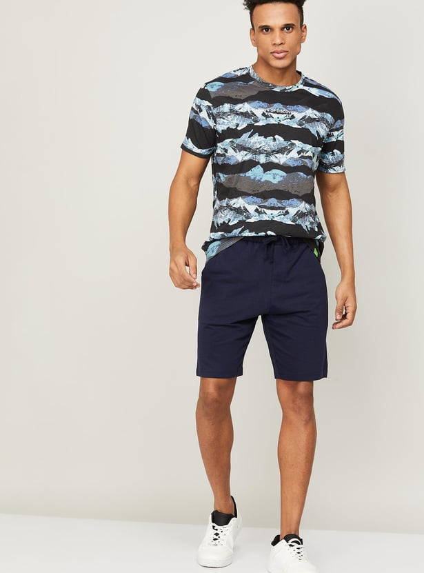 FAME FOREVER Men Solid Elasticated Shorts