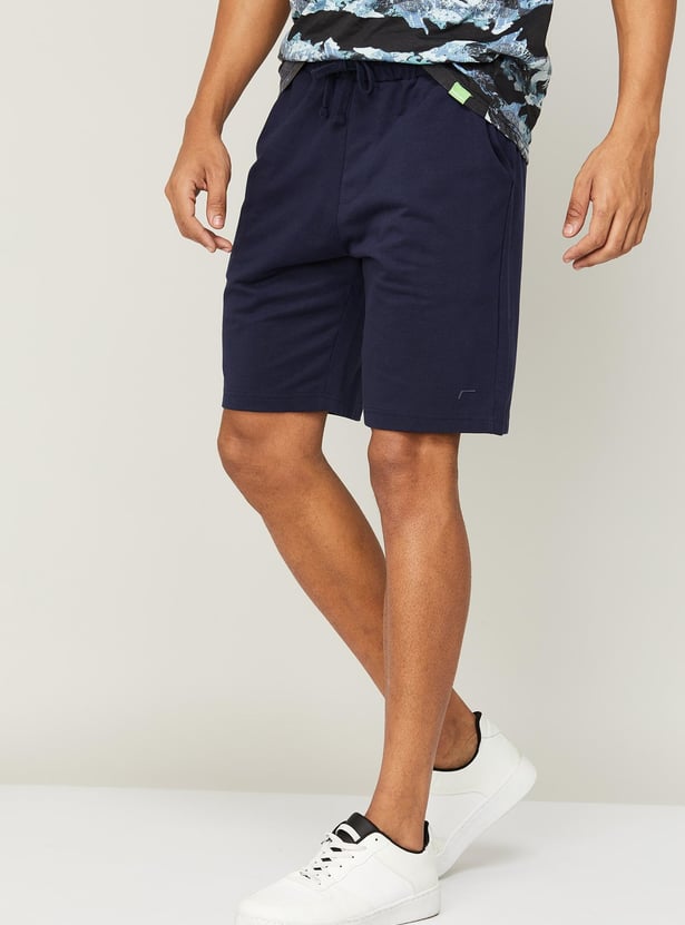 FAME FOREVER Men Solid Elasticated Shorts