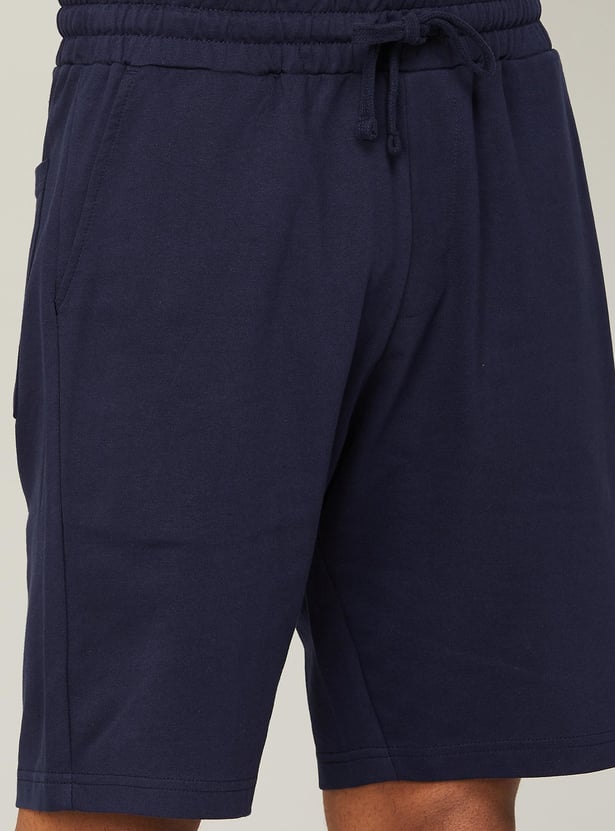 FAME FOREVER Men Solid Elasticated Shorts