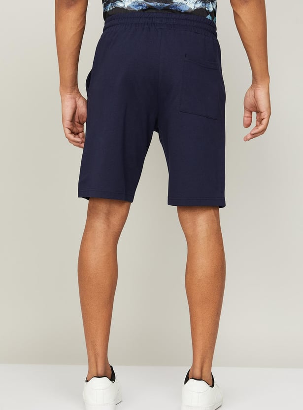 FAME FOREVER Men Solid Elasticated Shorts