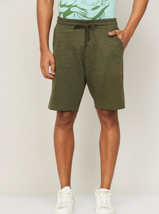 FAME FOREVER Men Solid Elasticated Shorts