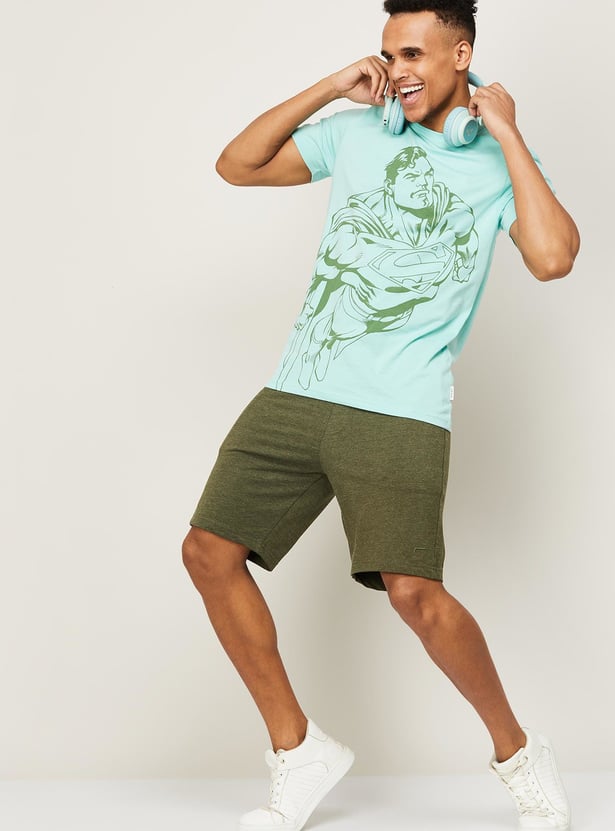 FAME FOREVER Men Solid Elasticated Shorts