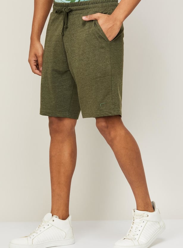 FAME FOREVER Men Solid Elasticated Shorts