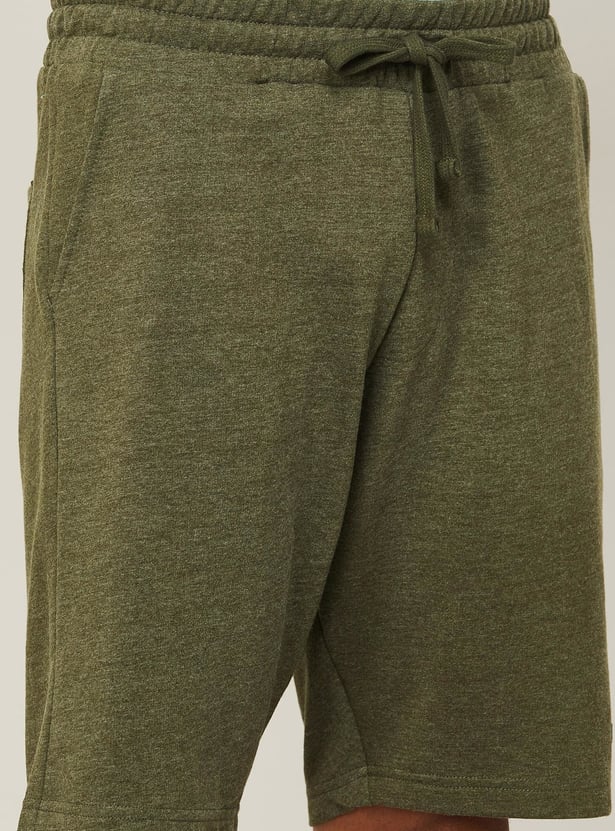 FAME FOREVER Men Solid Elasticated Shorts