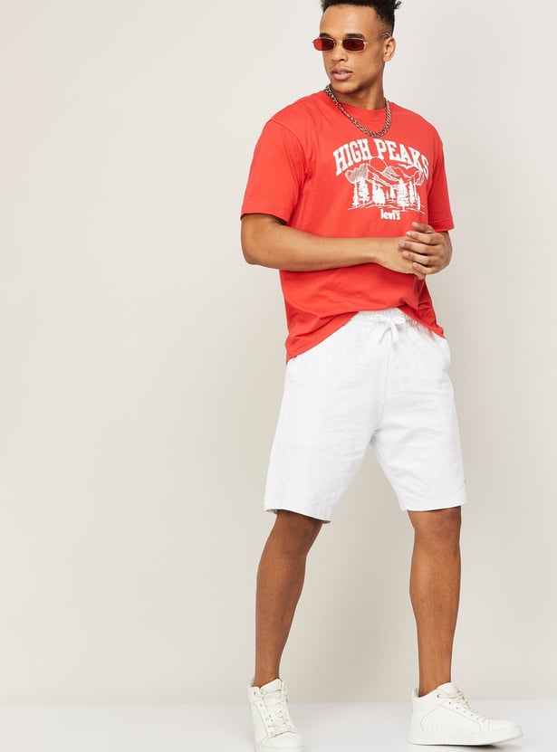 FAME FOREVER Men Solid Elasticated Shorts
