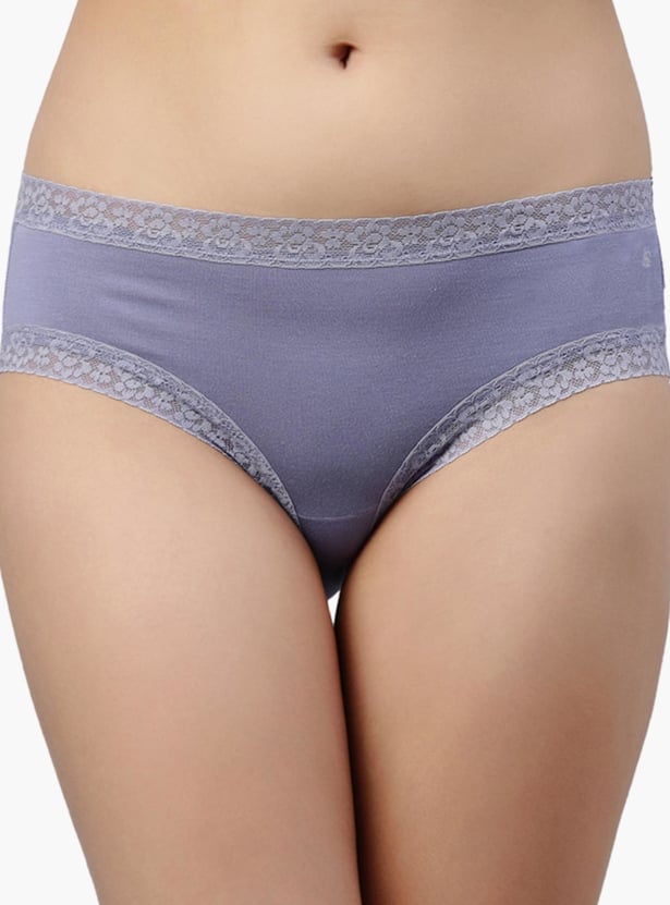 ENAMOR Solid Hipster Panties - Pack of 2