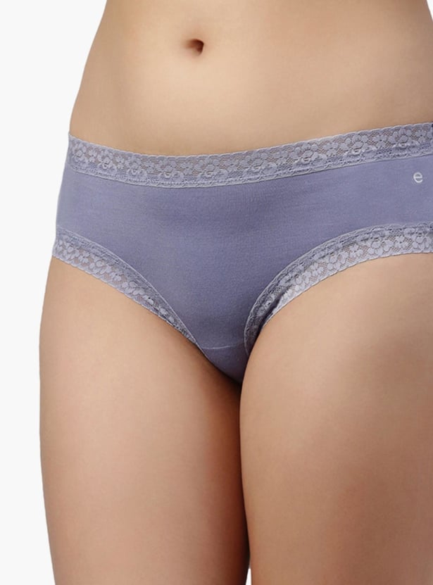 ENAMOR Solid Hipster Panties - Pack of 2