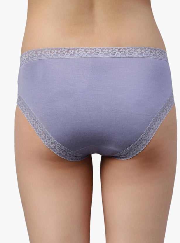 ENAMOR Solid Hipster Panties - Pack of 2
