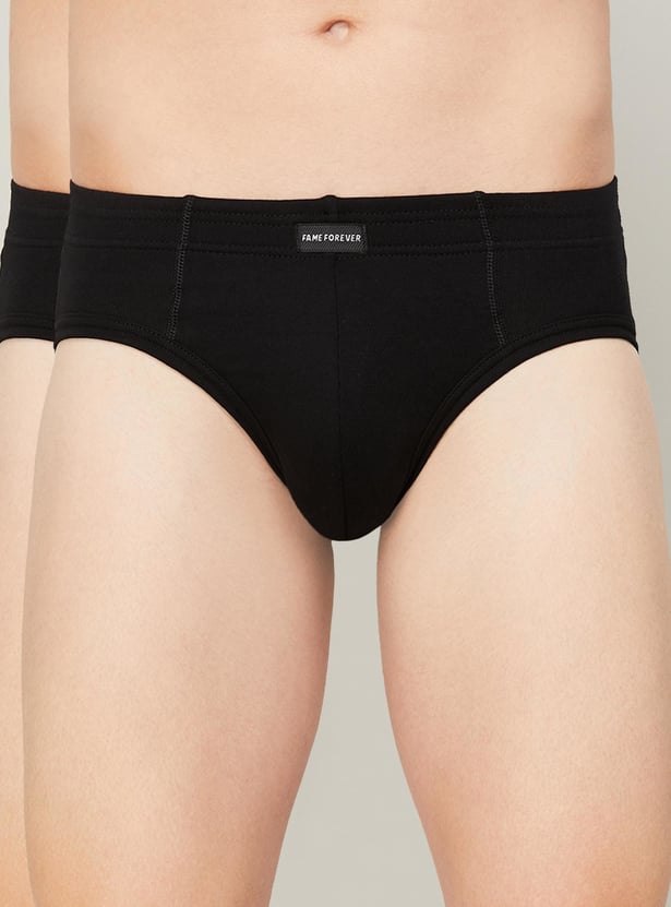 FAME FOREVER Solid Briefs - Pack of 2