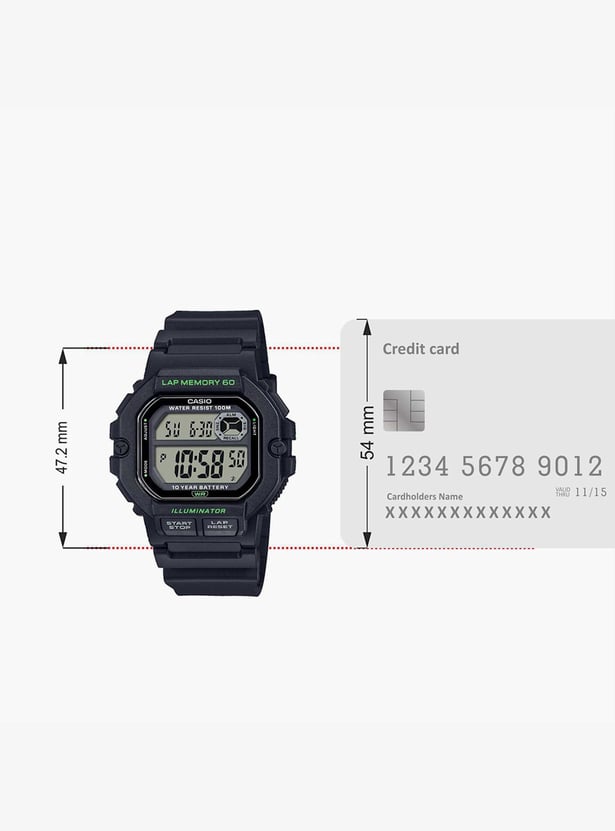 CASIO Men Digital Watch with Resin Strap - D269