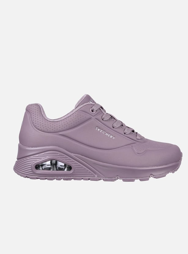 SKECHERS Women Solid Lace-Up Casual Shoes