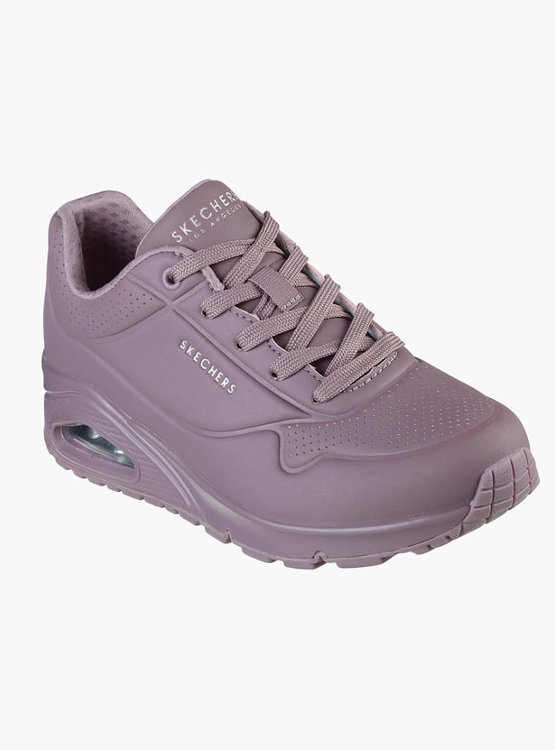 SKECHERS Women Solid Lace-Up Casual Shoes