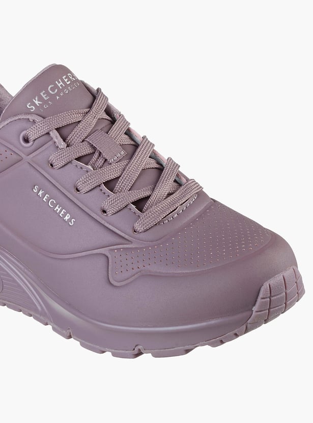 SKECHERS Women Solid Lace-Up Casual Shoes