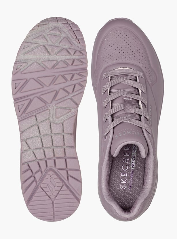 SKECHERS Women Solid Lace-Up Casual Shoes