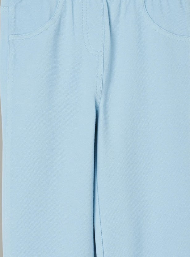 FAME FOREVER Girls Dark Wash Elasticated Jeggings