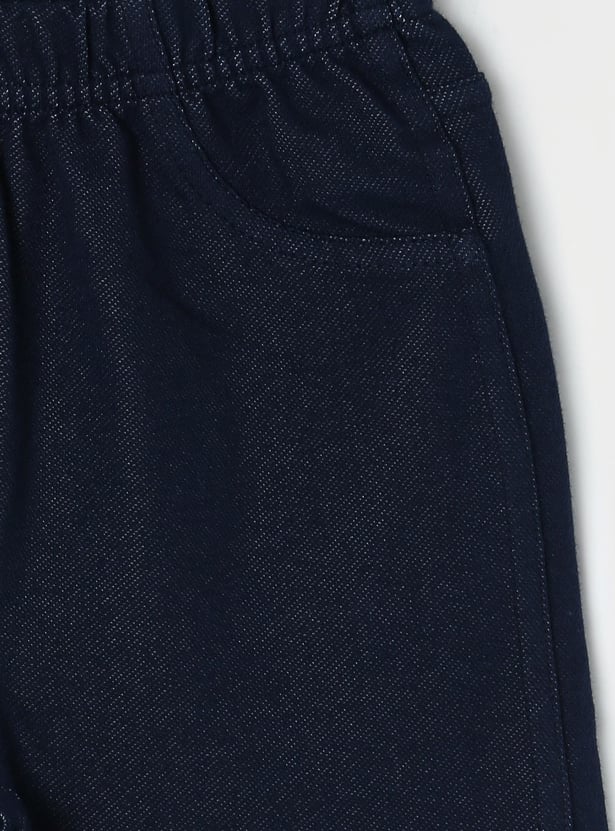 FAME FOREVER Girls Dark Wash Elasticated Jeggings