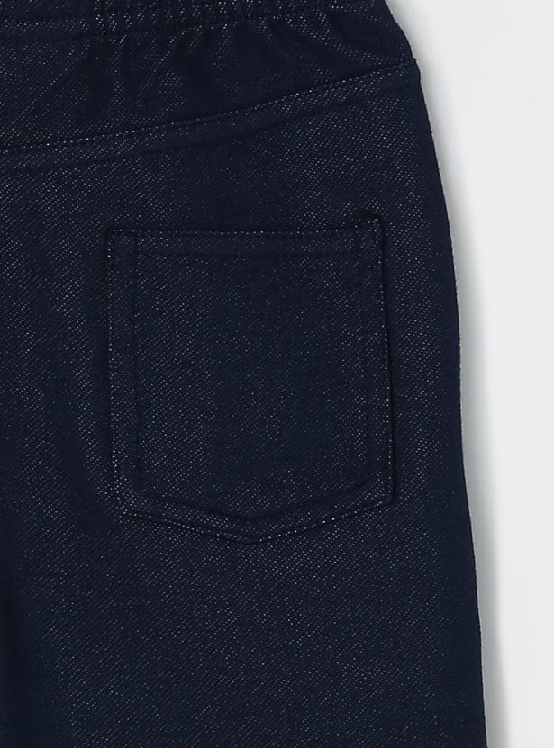 FAME FOREVER Girls Dark Wash Elasticated Jeggings
