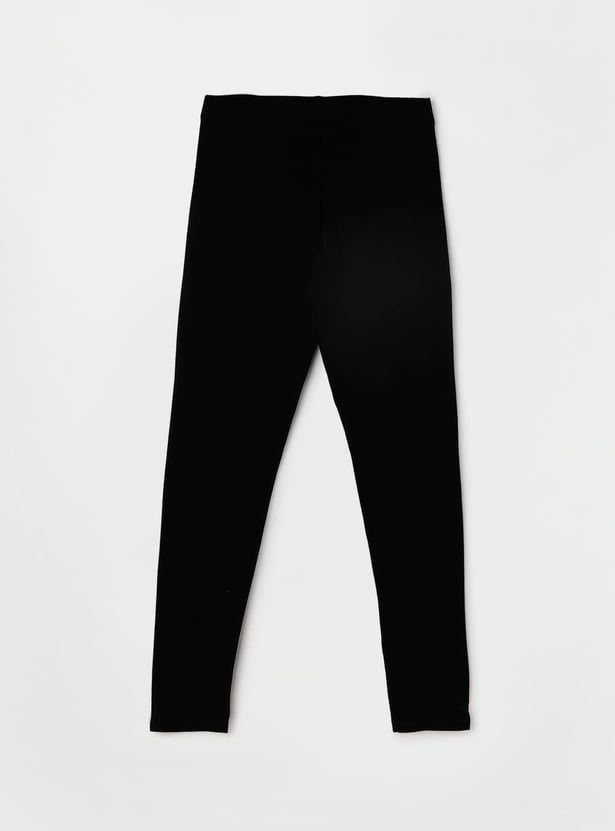 FAME FOREVER Girls Solid Elasticated Leggings