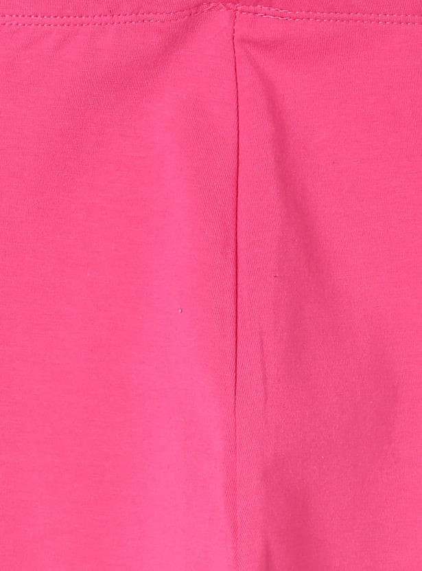 FAME FOREVER Girls Solid Elasticated Leggings