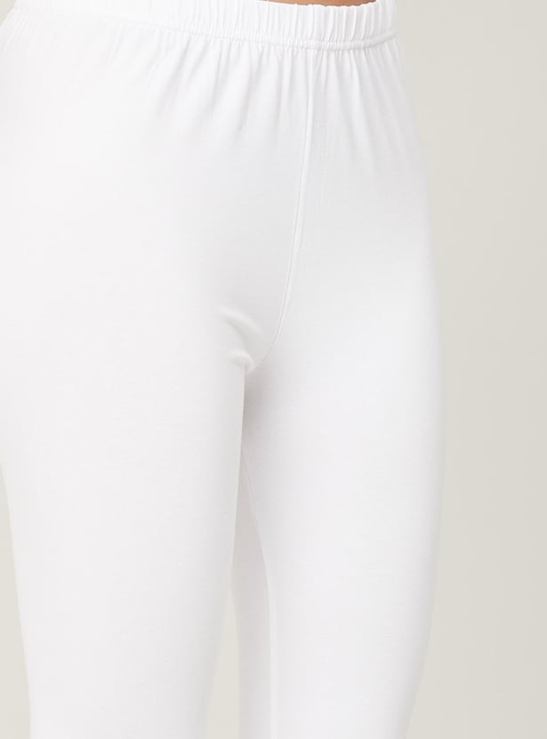 MELANGE Women Solid Elasticated Waist Churidar