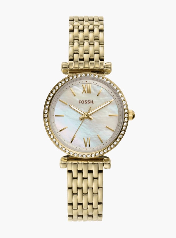 FOSSIL Women Embellished Analog Watch with Metal Strap - ES4735I