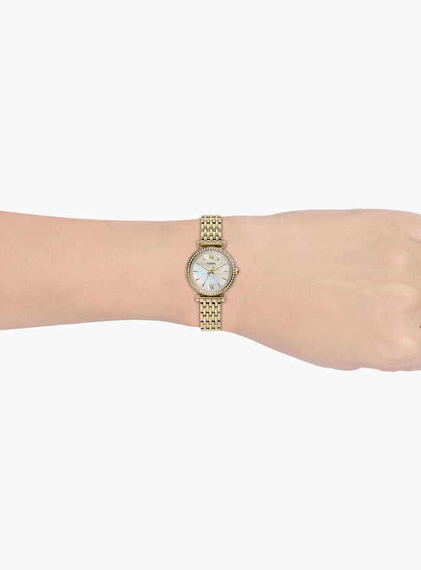FOSSIL Women Embellished Analog Watch with Metal Strap - ES4735I