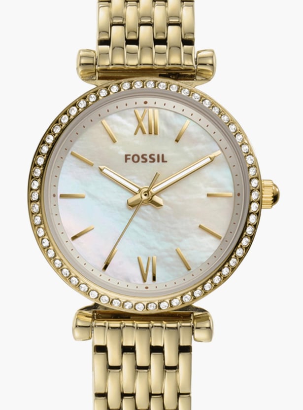FOSSIL Women Embellished Analog Watch with Metal Strap - ES4735I