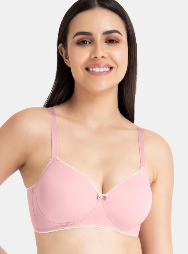 AMANTE Piping-Detailed Padded Non-Wired T-shirt Bra