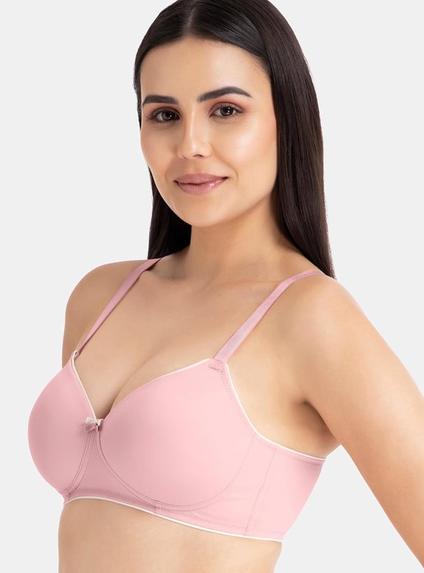 AMANTE Piping-Detailed Padded Non-Wired T-shirt Bra
