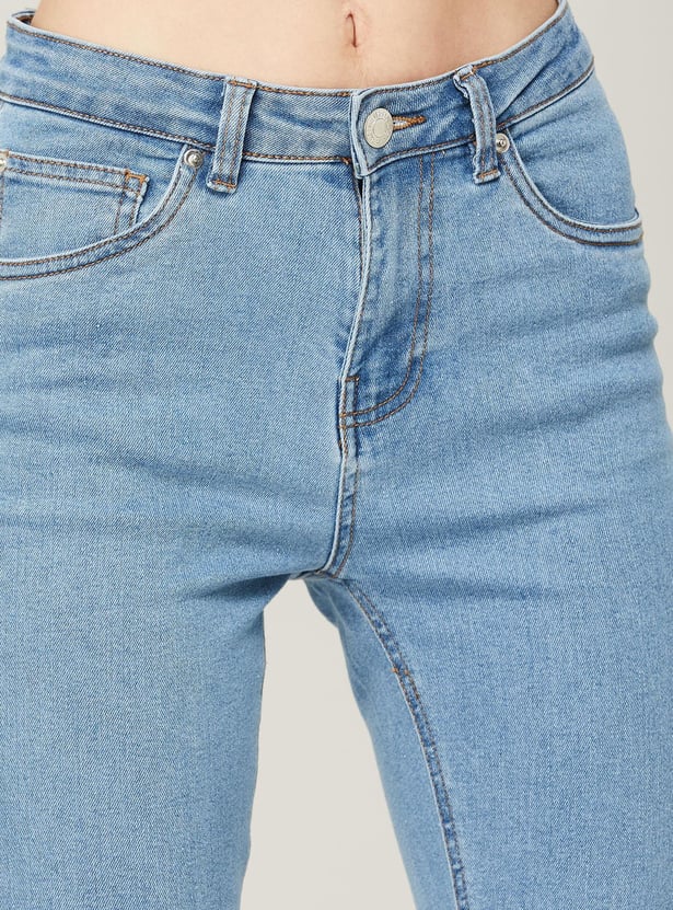 FAME FOREVER Women Lightwashed Skinny Fit Jeans
